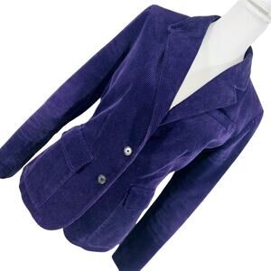 LAUREN BY RALPH LAUREN! DEEP VIOLET PURPLE WIDE WALE CORDUROY BLAZER! SZ 8